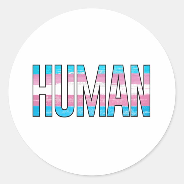 Sticker Rond Trans Humain (Devant)