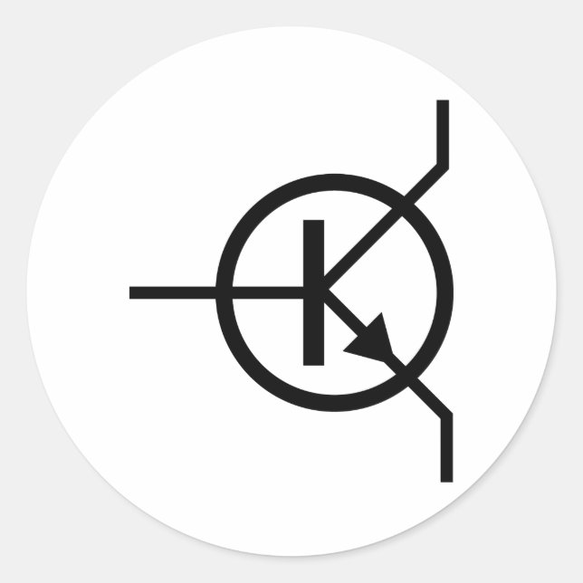 Sticker Rond transistor (Devant)