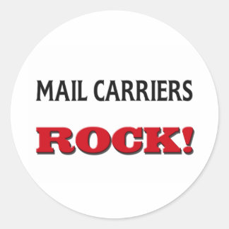 Sticker Rond Transporteurs de courrier Rock