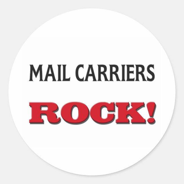 Sticker Rond Transporteurs de courrier Rock (Devant)