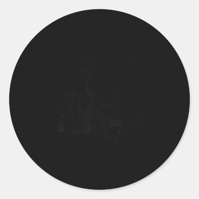 Sticker Rond Trashed Panda Funny Drunk Raccoon  (Devant)