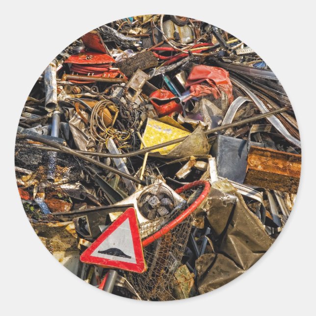 Sticker Rond Trashy ! (Devant)