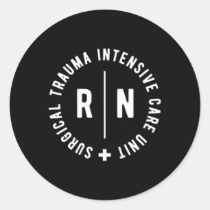Sticker Rond Trauma chirurgical Unité de soins intensifs Sticu