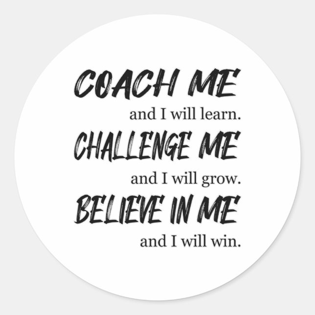 Sticker Rond Travail d'équipe Esprit d'emploi Awesome Joueur d' (Devant)