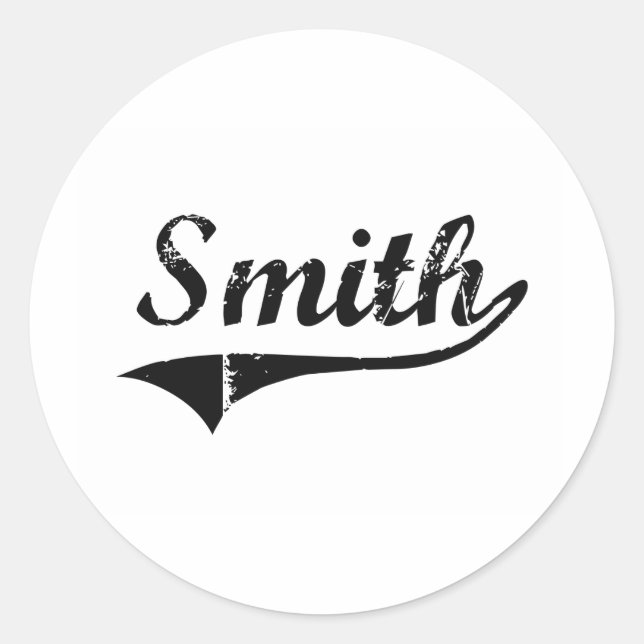 Sticker Rond Travail professionnel Smith (Devant)
