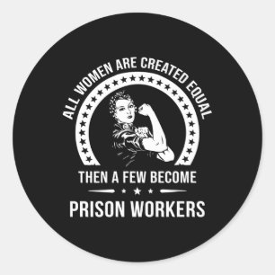 Sticker Rond Travailleur De La Prison Pour Le Travailleur De La