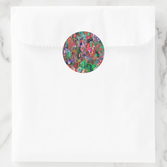 Sticker Rond Travel World (Sac)