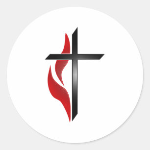 STICKER ROND TRAVERSER ET FLAMMER