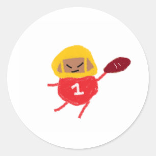 Sticker Rond Travis Kale Spudball