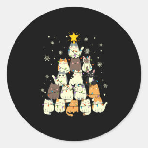 Sticker Rond Tree de Merry Xmas