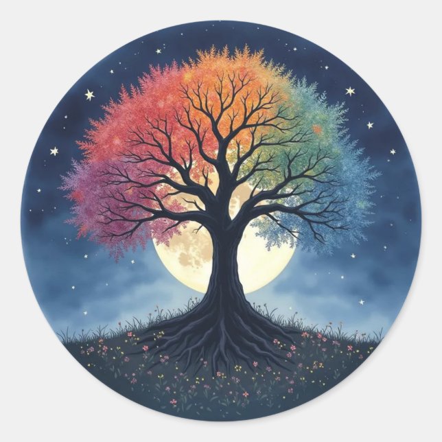 Sticker Rond Tree of Life (Devant)