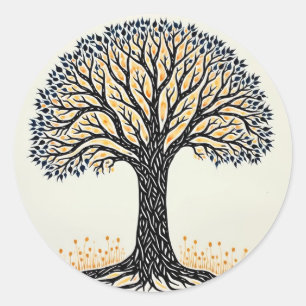 Sticker Rond Tree of Life
