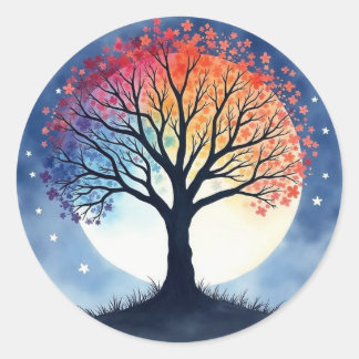 Sticker Rond Tree of Life