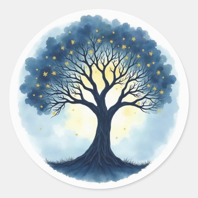 Sticker Rond Tree of Life (Devant)