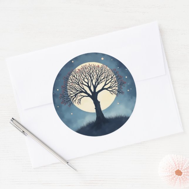Sticker Rond Tree of Life (Enveloppe)