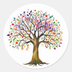 Sticker Rond Tree of Life