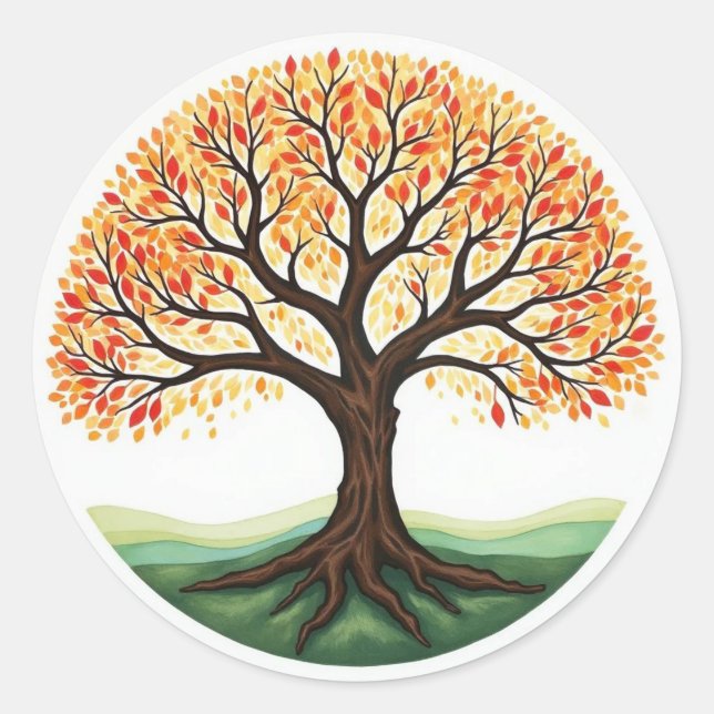 Sticker Rond Tree of Life (Devant)