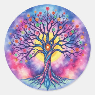 Sticker Rond Tree of Life