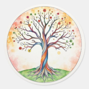 Sticker Rond Tree of Life