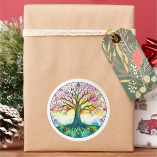 Sticker Rond Tree of Life