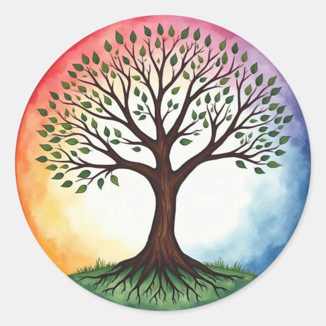 Sticker Rond Tree of Life (Devant)