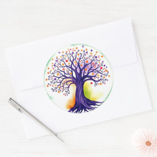 Sticker Rond Tree of Life