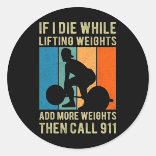 Sticker Rond Tren Lifting Fitness Tee - shirts De Remise En For