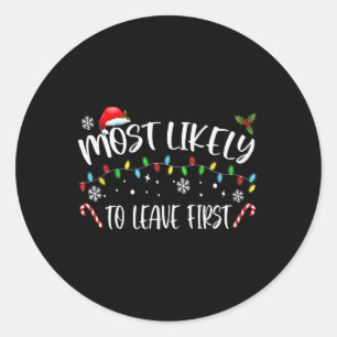 Sticker Rond Très Probable De Quitter La Première Famille De No