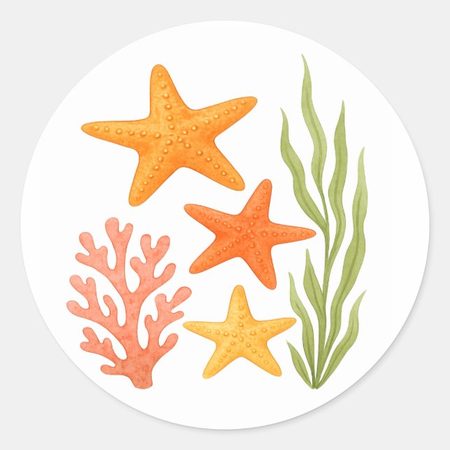 Sticker Rond Trésors Tidepool (Devant)