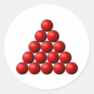 Sticker Rond Triangle Snooker