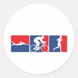 Sticker Rond Triathlon de la Ligue majeure