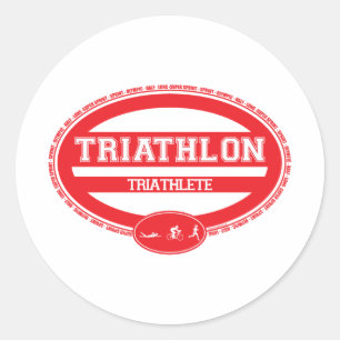 Sticker Rond Triathlon Oval