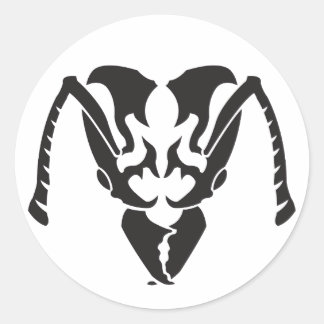 Sticker Rond tribal_ant_noir