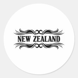 Sticker Rond Tribal Nouvelle-Zélande