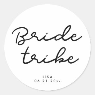 Sticker Rond Tribe de mariée simple