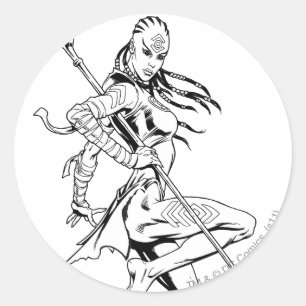 Sticker Rond Tribu 3 d'indigo