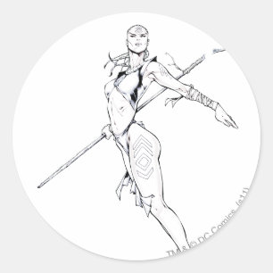 Sticker Rond tribu Indigo 8