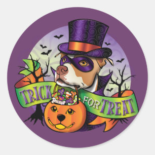 Sticker Rond Trick for Treat