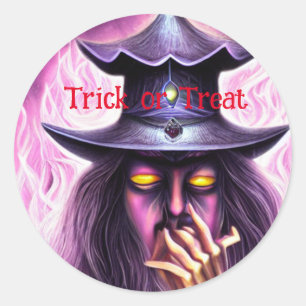 Sticker Rond Trick ou Treat Halloween