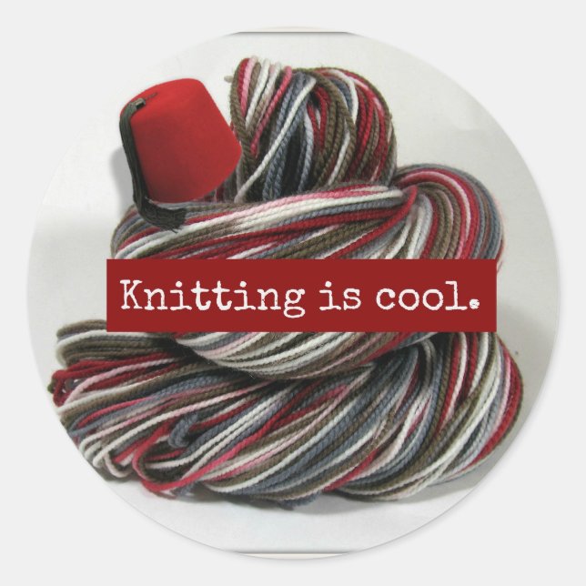 Sticker Rond Tricot Cool (Devant)