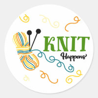 Tricot drôle dire Knit Happens - Artistes