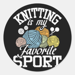 Sticker Rond Tricot Parce Que Le Meurtre Est Mal