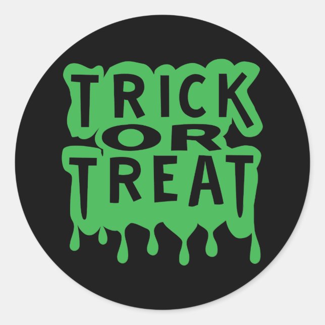 Sticker Rond Tricoter ou traiter (Devant)