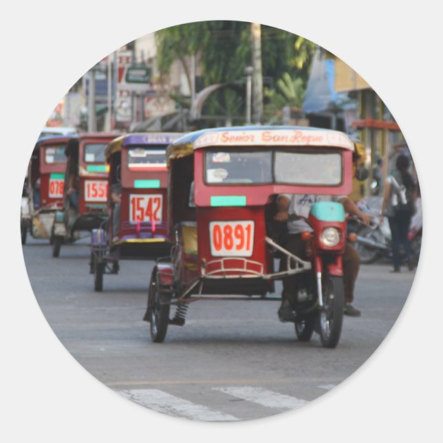 Sticker Rond Tricycles (Devant)