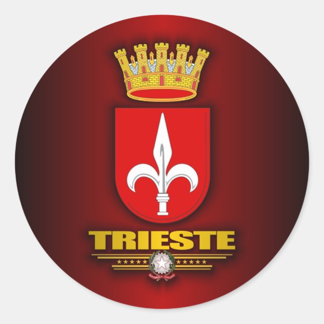 Sticker Rond Trieste (Devant)