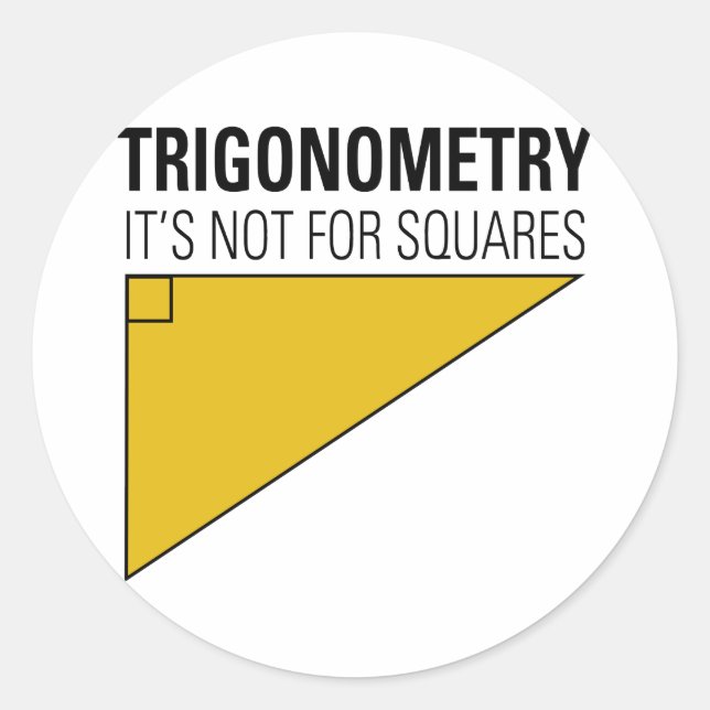 Sticker Rond Trigonométrie (Devant)