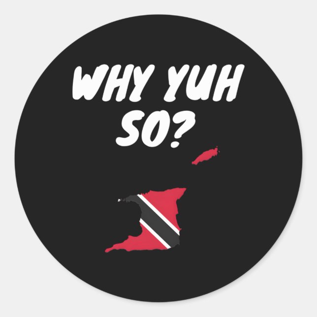 Sticker Rond Trini Pride Flag Dna (Devant)