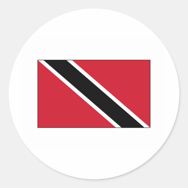 Sticker Rond Trinidad FLAG International (Devant)