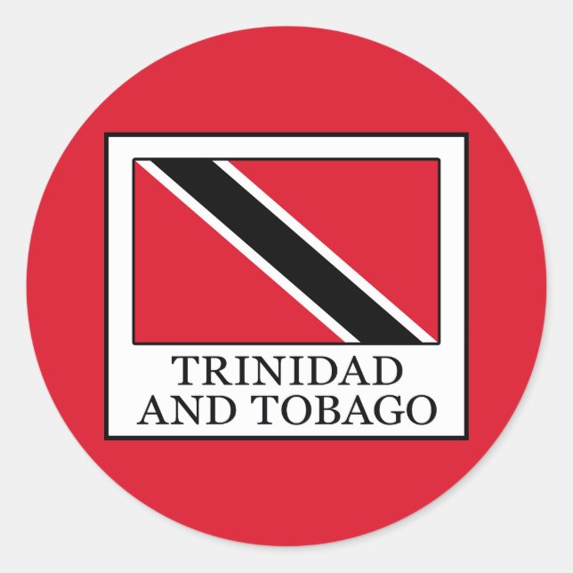 Sticker Rond Trinité-et-Tobago (Devant)