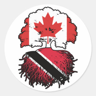 Sticker Rond Trinité-et-Tobago Trinidadien Canada